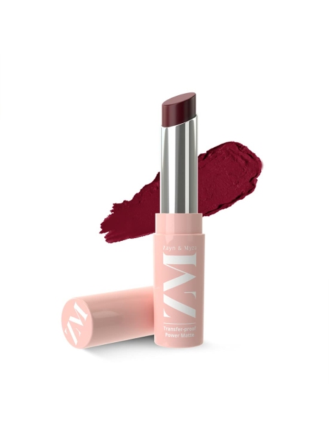 

ZM Zayn & Myza Transfer-Proof Power Matte Lipstick - Mysterious Plum 3.2 g, Maroon