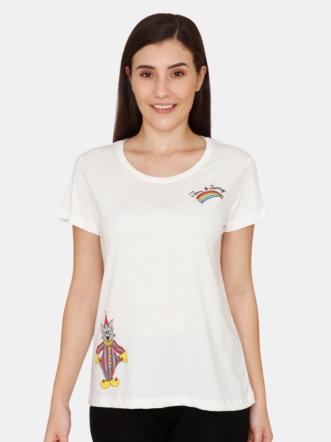 

Zivame White Print Top