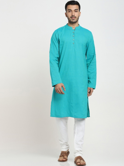 

Bewakoof Men Blue Kurta