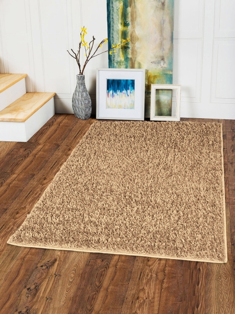 

Story@home Beige Solid Anti-Skid Shaggy Carpet