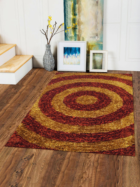 

Story@home Brown & Beige Printed Anti-Skid Shaggy Carpet