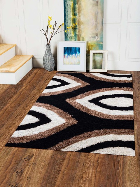 

Story@home Black & White Patterned Anti-Skid Carpet