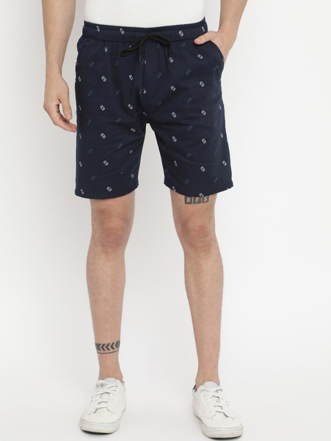 

V2 Value & Variety Men Navy Blue Printed Shorts