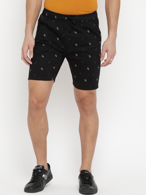 

V2 Value & Variety Men Black Printed Shorts