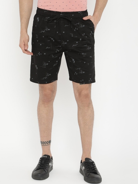 

V2 Value & Variety Men Black Printed Shorts