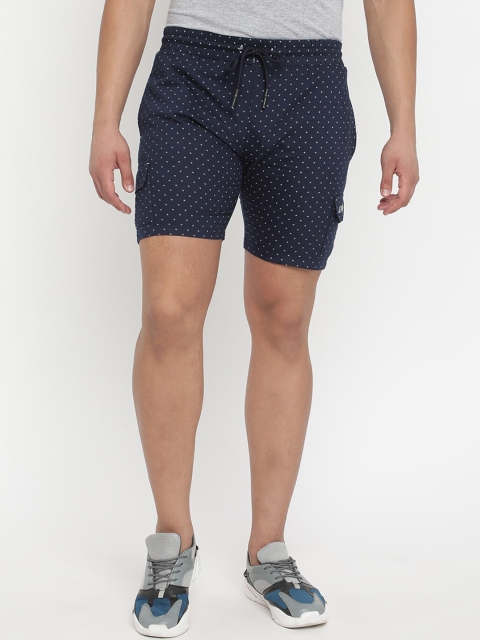 

V2 Value & Variety Men Navy Blue Printed Shorts