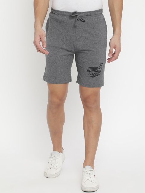 

V2 Value & Variety Men Grey Melange Shorts