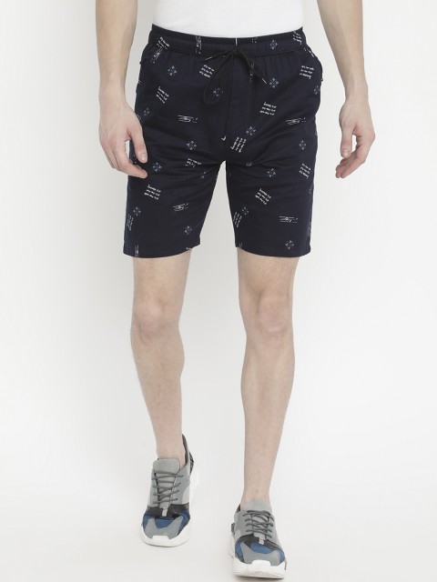 

V2 Value & Variety Men Navy Blue Printed Shorts