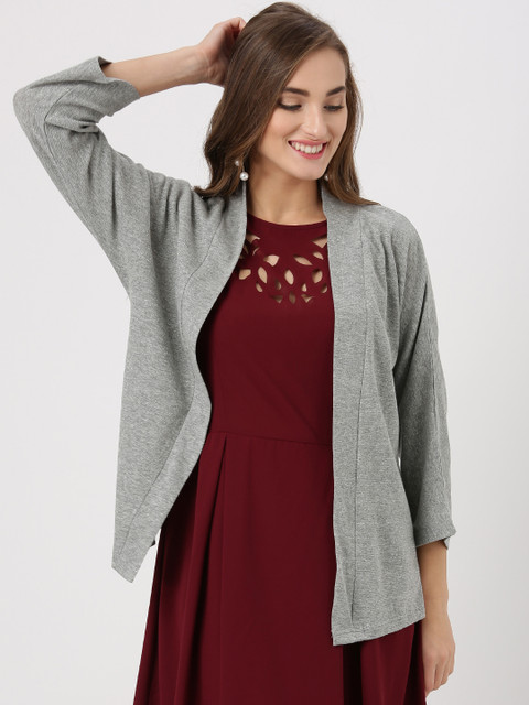 

Marie Claire Grey Melange Shimmer Shrug