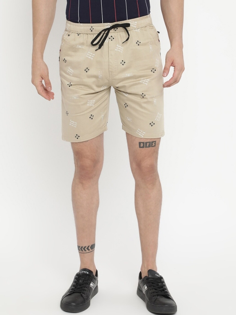 

V2 Value & Variety Men Khaki Printed Shorts