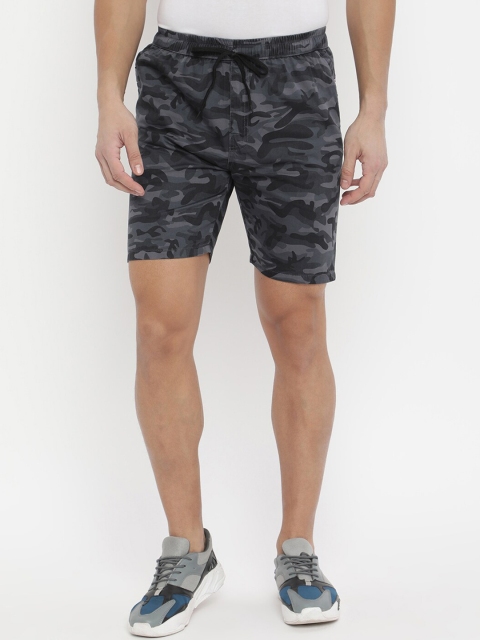 

V2 Value & Variety Men Blue Camouflage Printed Shorts