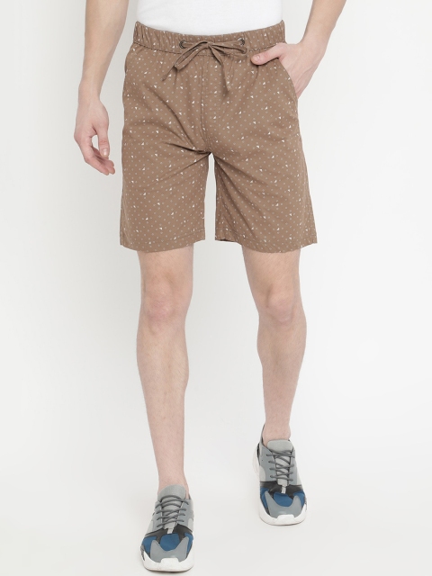 

V2 Value & Variety Men Khaki Printed Shorts