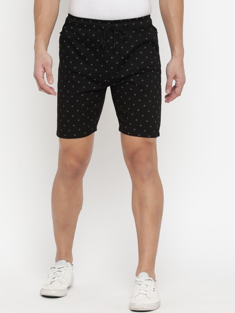 

V2 Value & Variety Men Black Printed Shorts