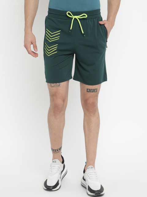 

V2 Value & Variety Men Olive Green Printed Shorts