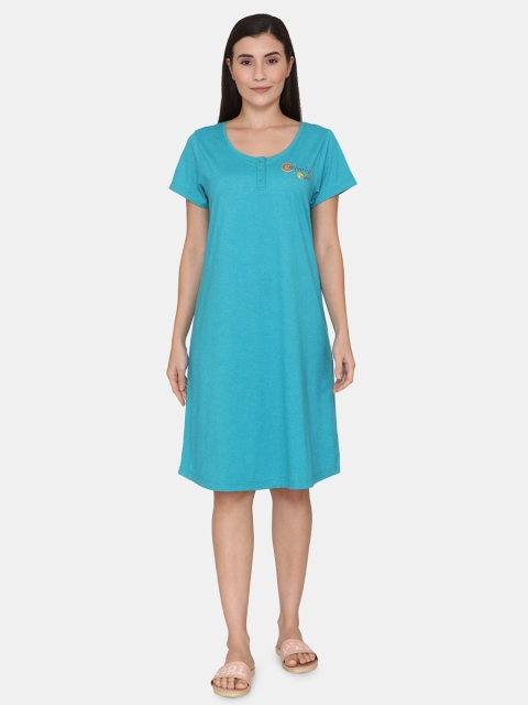 

Rosaline by Zivame Green Nightdress