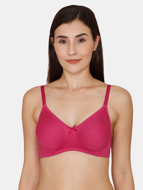 

Rosaline by Zivame Red Solid Non Padded Everyday Bra
