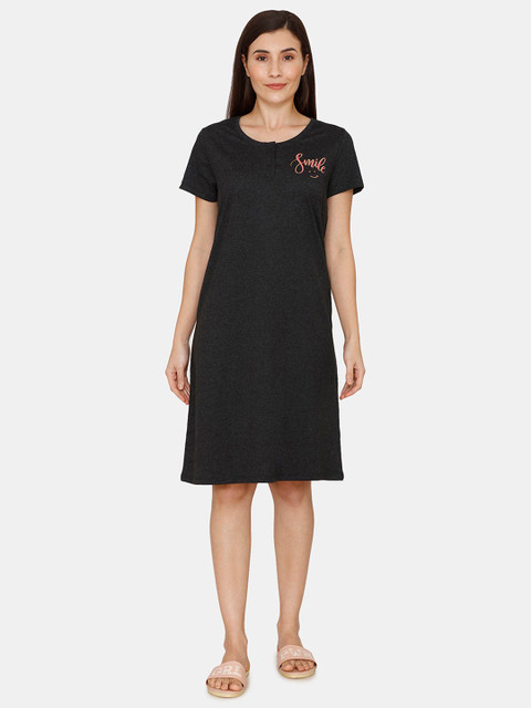 

Rosaline by Zivame Black Nightdress