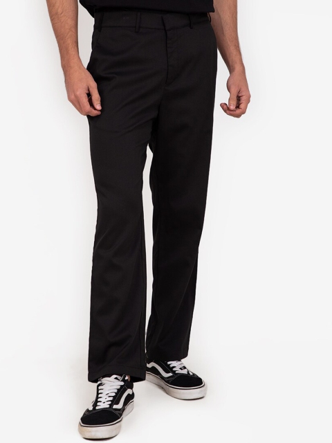 

ZALORA BASICS Men Black Classic Easy Wash Trousers
