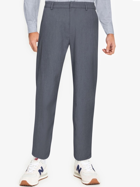 

ZALORA BASICS Men Grey Classic Easy Wash Joggers Trousers