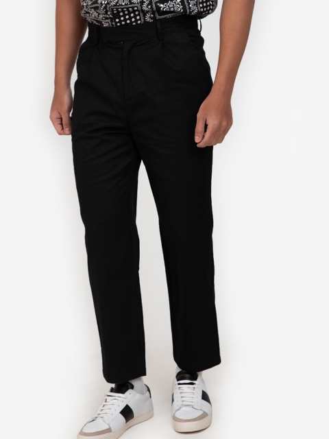 

ZALORA BASICS Men Black Classic Easy Wash Trousers