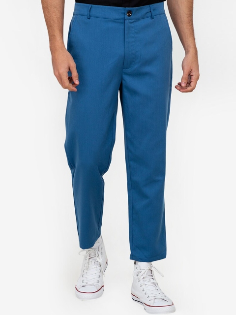 

ZALORA BASICS Men Blue Classic Easy Wash Trousers