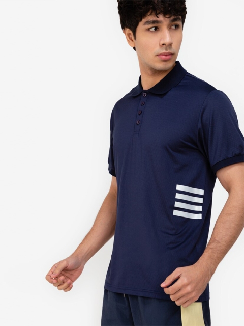 

ZALORA ACTIVE Men Navy Blue Polo Collar T-shirt