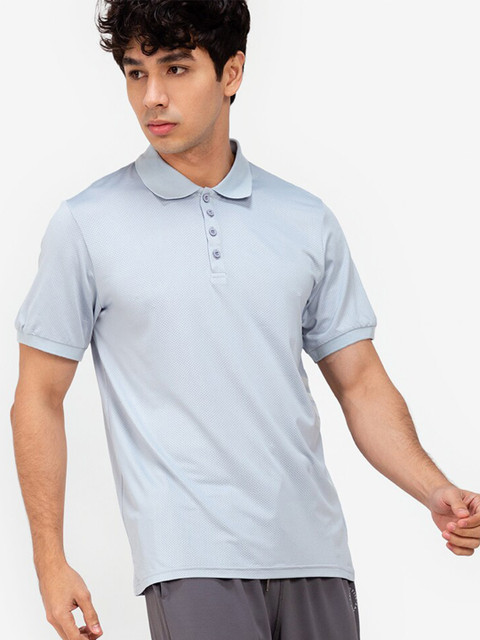 

ZALORA ACTIVE Men Grey Cristiano Ronaldo Polo Collar T-shirt