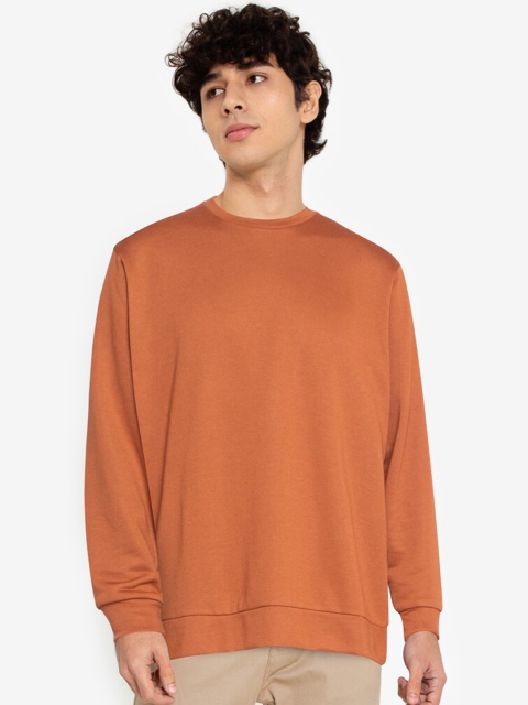 

ZALORA BASICS Men Brown Sweatshirt
