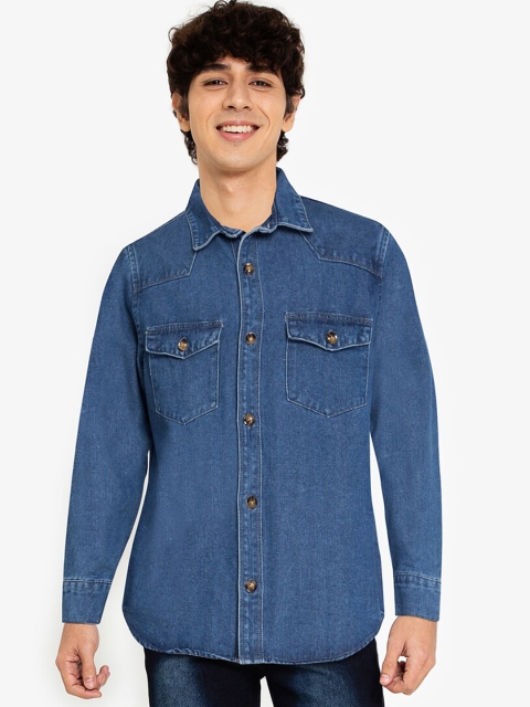 

ZALORA BASICS Men Blue Lightweight Denim Jacket