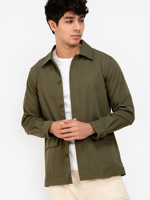 

ZALORA BASICS Men Green Lightweight Tailored Jacket