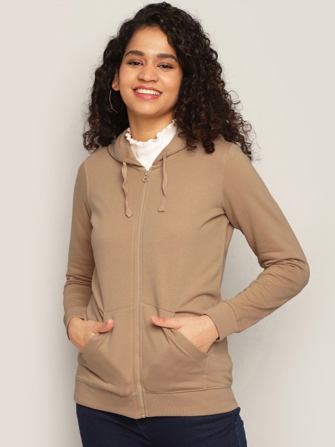 

Fame Forever by Lifestyle Women Beige Hooded Sweatshirt