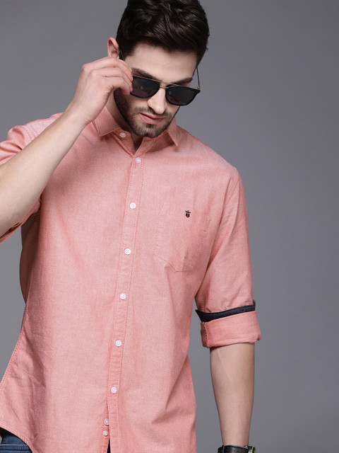 

Louis Philippe Jeans Men Red Slim Fit Formal Shirt