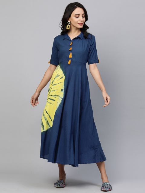 

FASHOR Navy Blue Maxi Dress