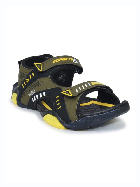 

IMPAKTO Men Green Colourblocked Sports Sandals BF0628