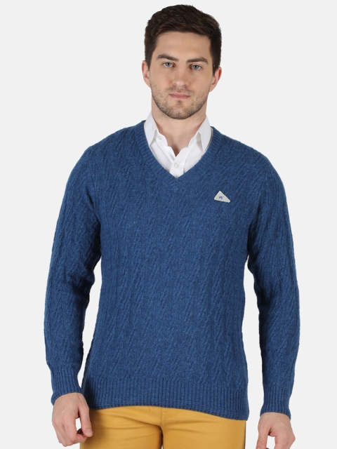 

Monte Carlo Men Blue Cable Knit Pullover