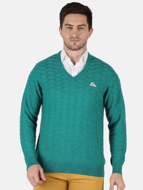 

Monte Carlo Men Blue Ribbed Woollen Pullover