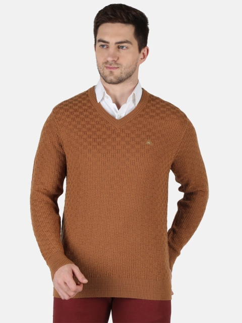 

Monte Carlo Men Brown Cable Knit Pullover