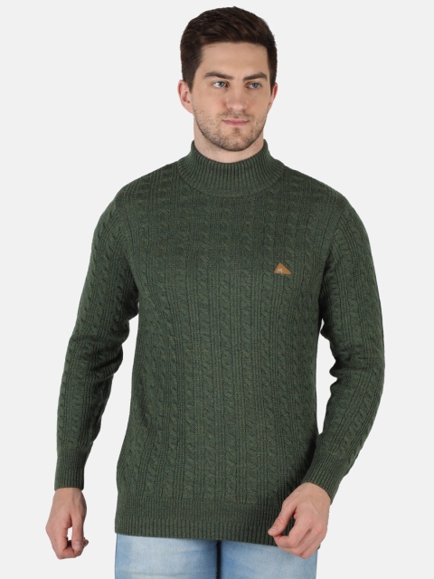 

Monte Carlo Men Green Cable Knit Pullover