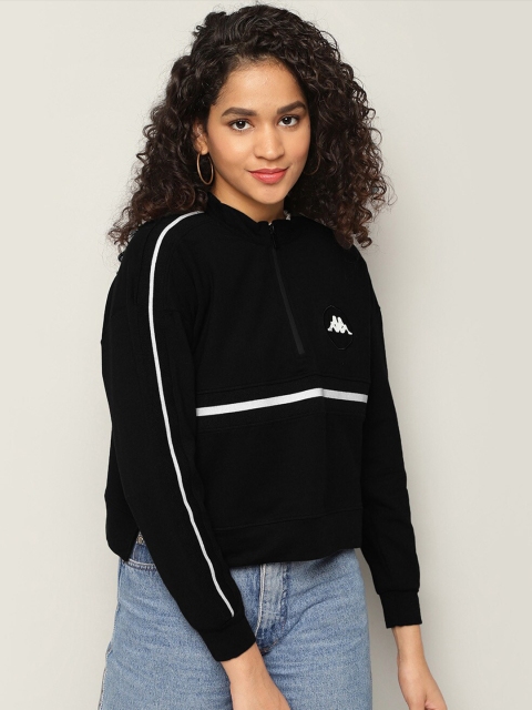 

Kappa Women Black Sweatshirt