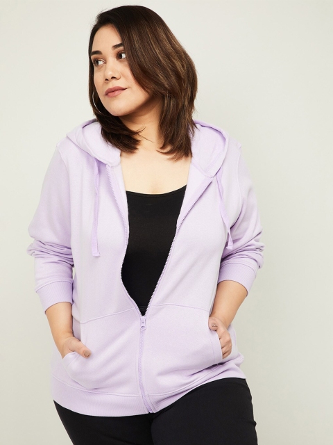 

nexus Women Purple Cotton Sweatshirt