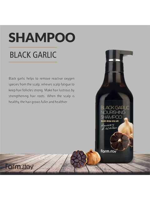 

Farmstay Black Garlic Nourishing Shampoo - 530ml