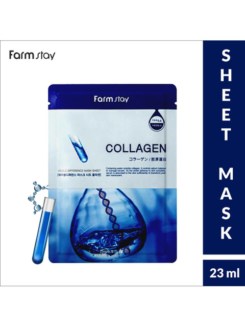 

Farmstay Collagen Visible Difference Sheet Mask, Black