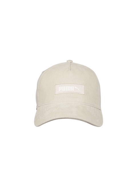 

Puma Unisex Beige Corduroy Self Design Archive Logo Label Baseball Cap