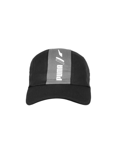 

Puma Unisex Black Brand Logo Print 5 Panel Baseball Cap