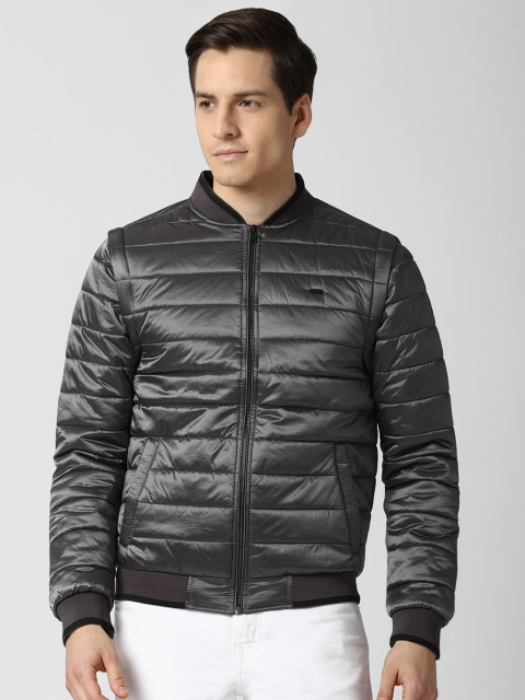 

Peter England Casuals Men Grey Bomber Jacket