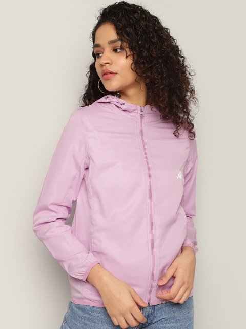 

Kappa Women Purple Bomber Jacket