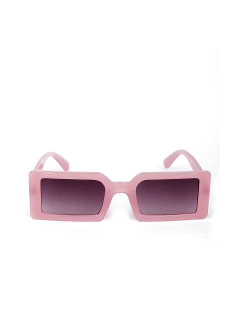 

ODETTE Women Purple Lens & Purple Rectangle Sunglasses with UV Protected Lens, Pink