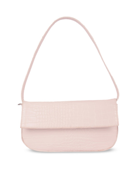 

Bagkok Off White Textured PU Structured Handheld Bag