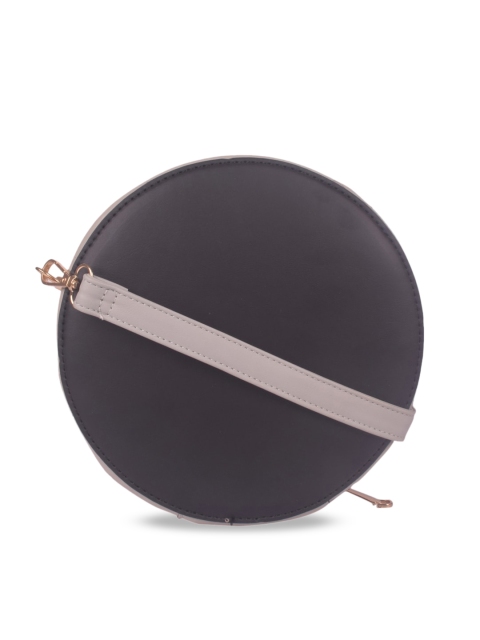 

Bagkok Black Colourblocked PU Structured Sling Bag
