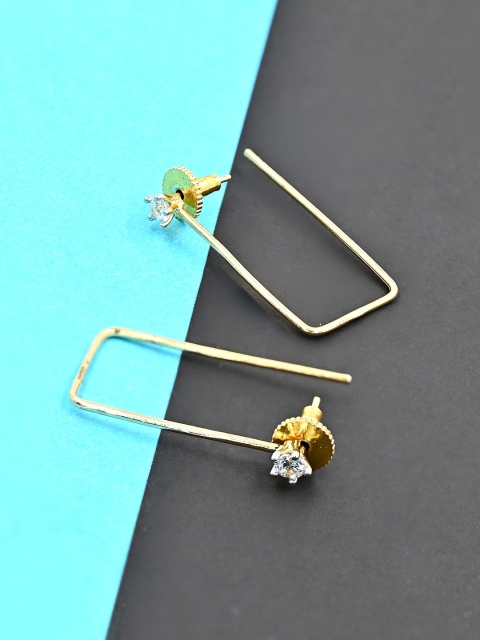 

Studio Voylla Gold-Toned Contemporary Studs Earrings